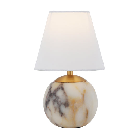 BRTL1109BP – Bulgari Purple Natural Stone Table Lamp with Minimalist Design | E14 LED Base for Luxurious Spaces