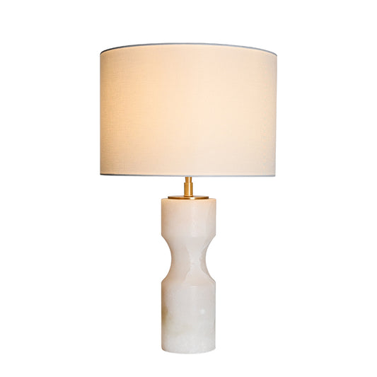 Kimbe Slim Alabaster Base Fabric Table Lamp