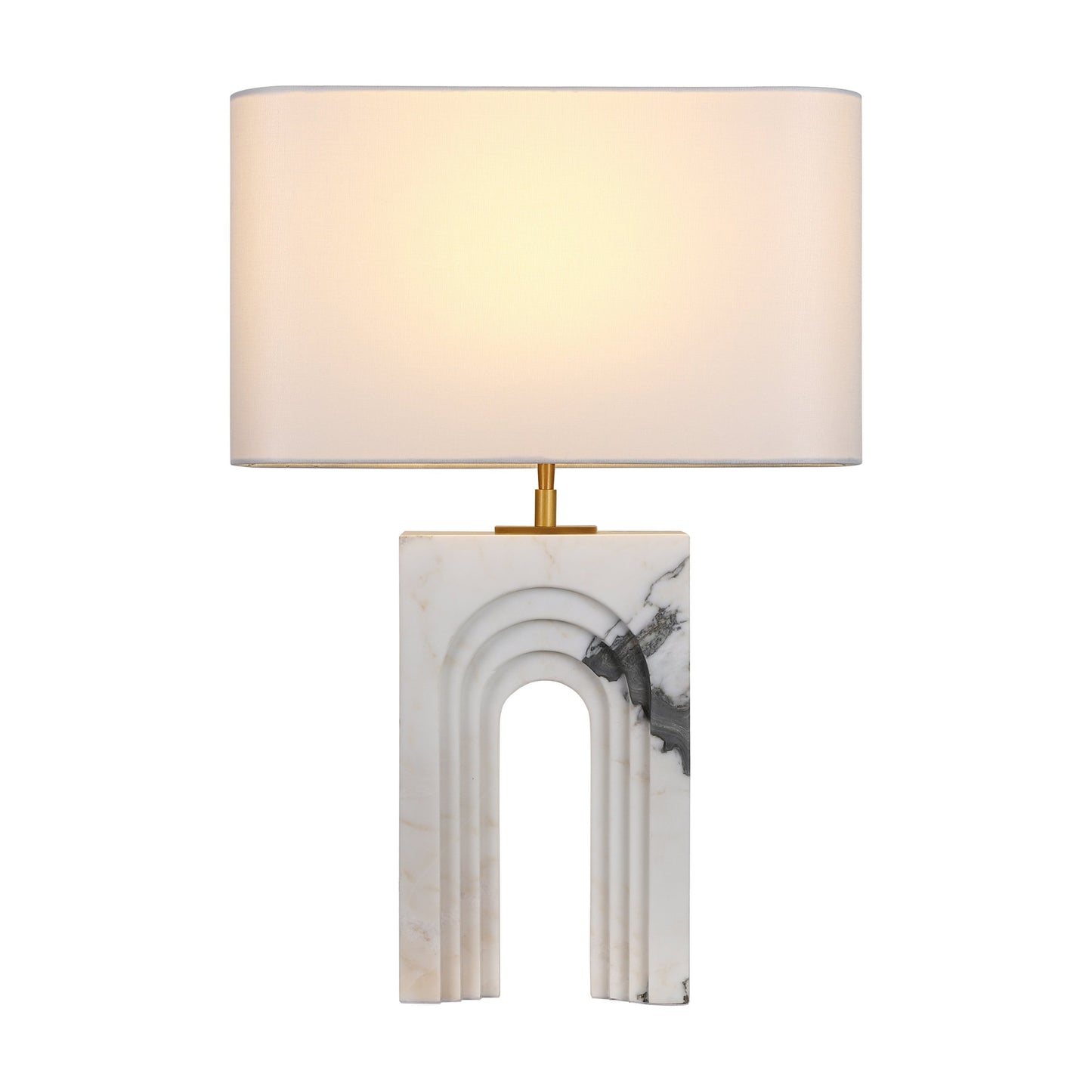 Arch white marble  table lamp