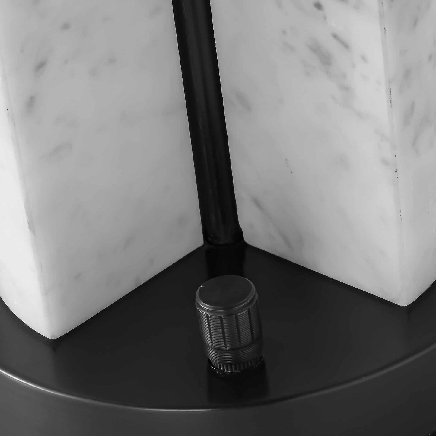 Centrosphere east white marble dimmable craft table lamp