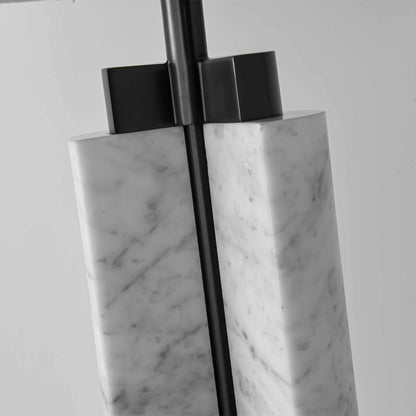 Centrosphere east white marble dimmable craft table lamp