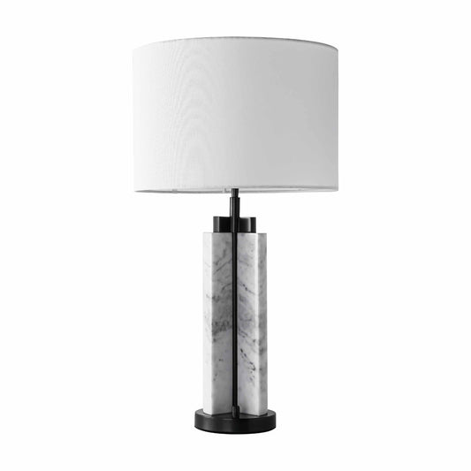 BRTL3350WH Centrosphere East White Marble Dimmable Craft Table Lamp | Modern Style | BRILLIANT-MAKER - BRILLIANT MAKER
