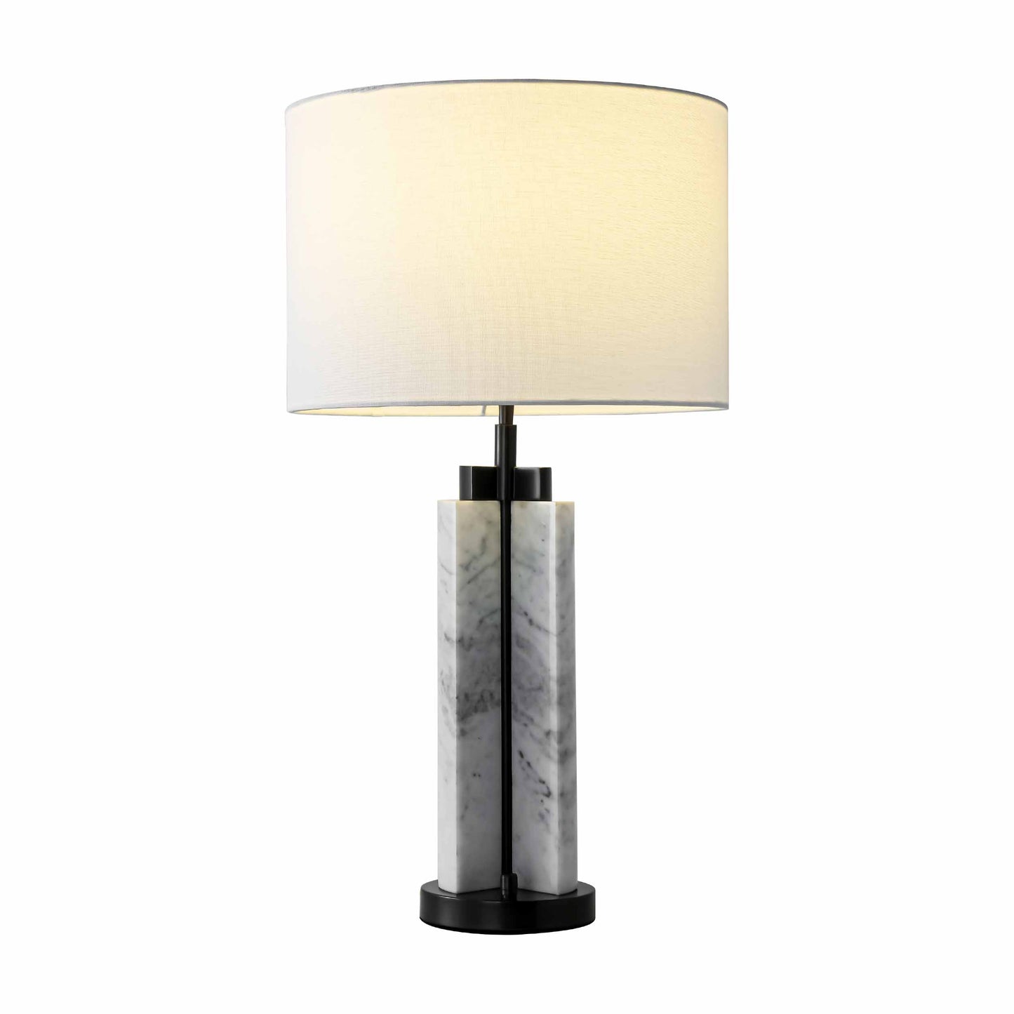 Centrosphere east white marble dimmable craft table lamp