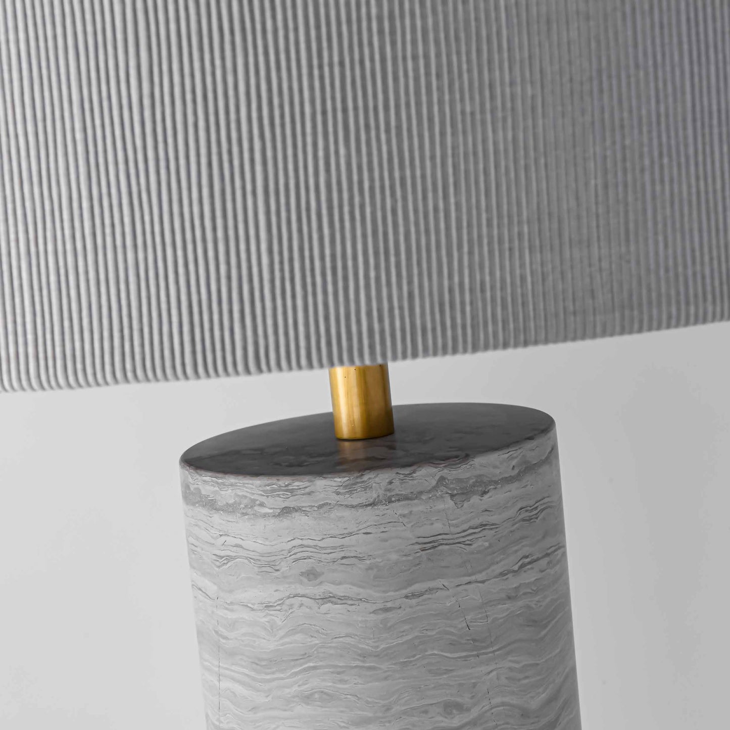 Haisa grey clinderial marble craft table Lamp