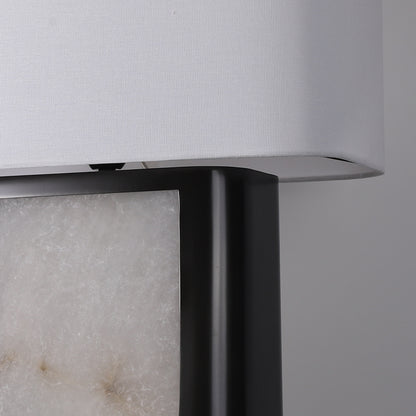 Twilight fog two-swtich U-shape alabaster table lamp