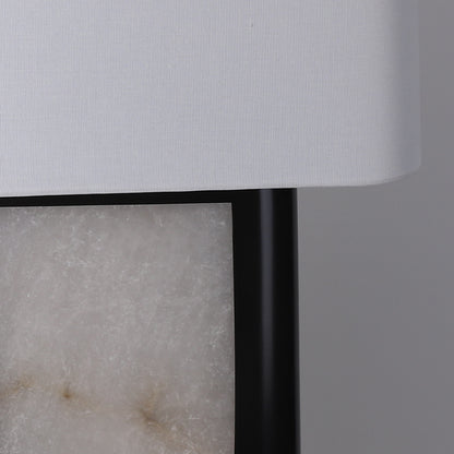 Twilight fog two-swtich U-shape alabaster table lamp