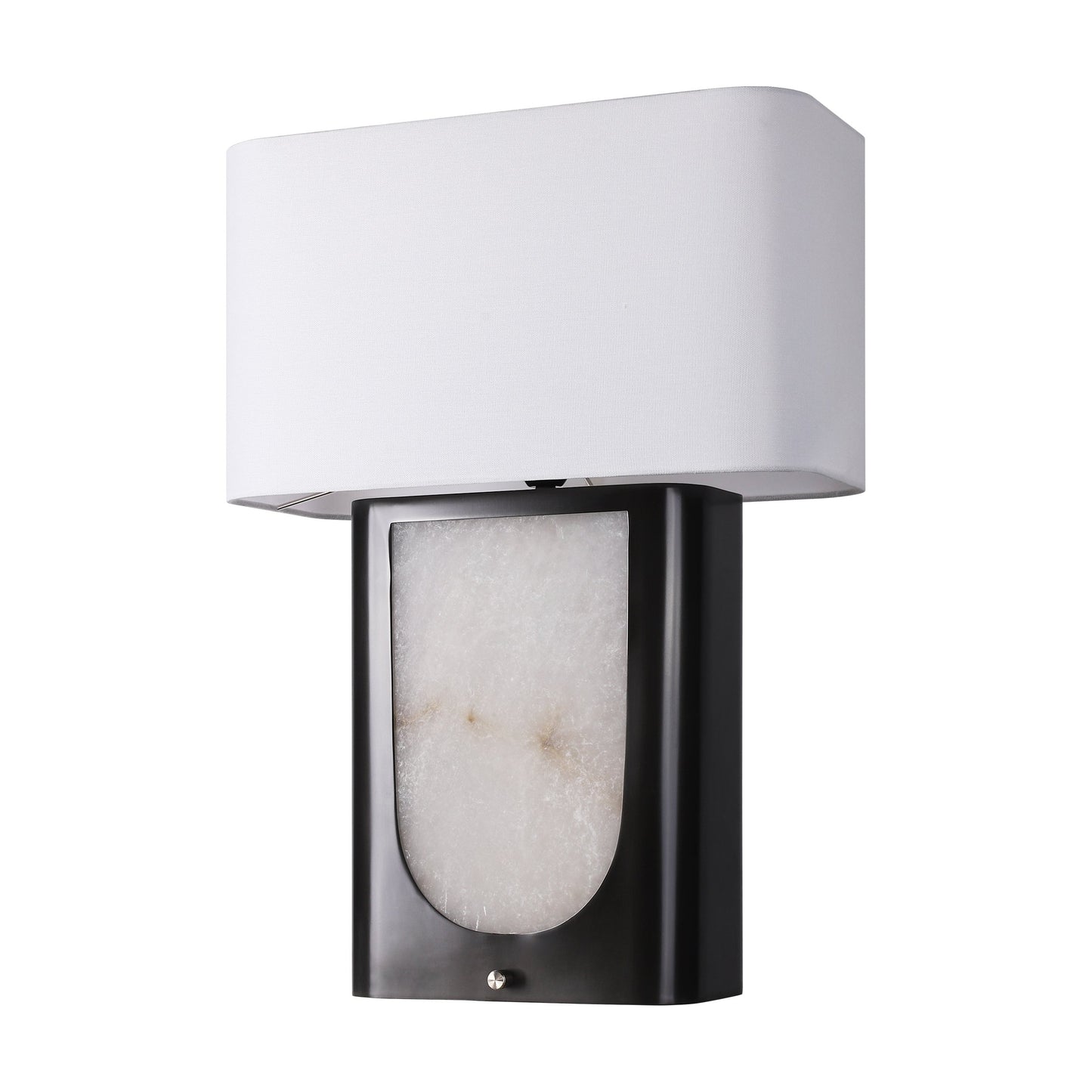 Twilight fog two-swtich U-shape alabaster table lamp