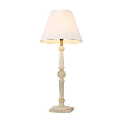 Twilight fog classic slim alabaster table lamp