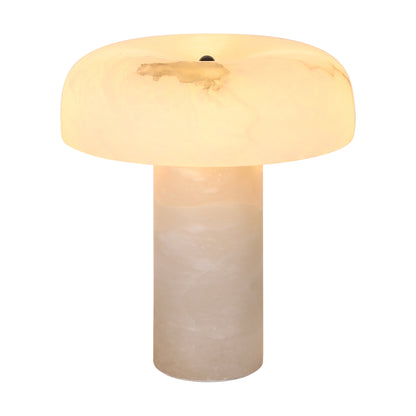 Twilight fog classic alabaster mushroom bedside table lamp