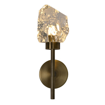 Lambert Glacier single irregular solid crystal glass wall lamp