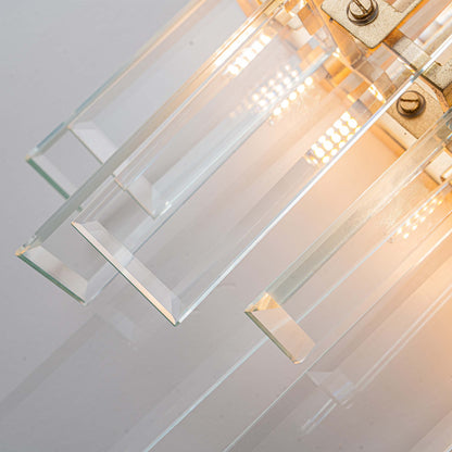 Magic city layered glass panels wall lamp