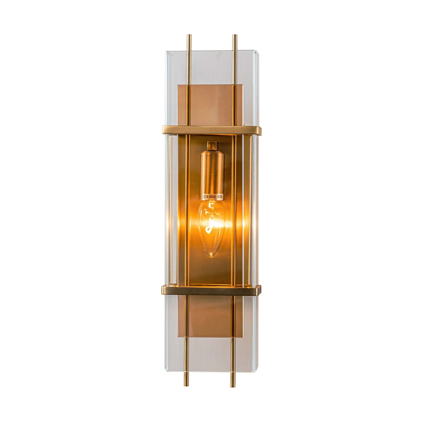 Magic city layered glass panels wall lamp