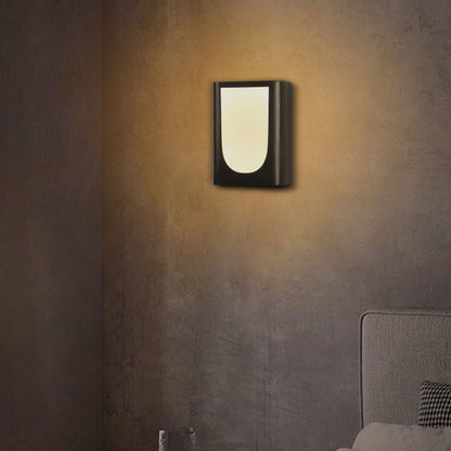 Twilight fog U-shape alabaster wall lamp