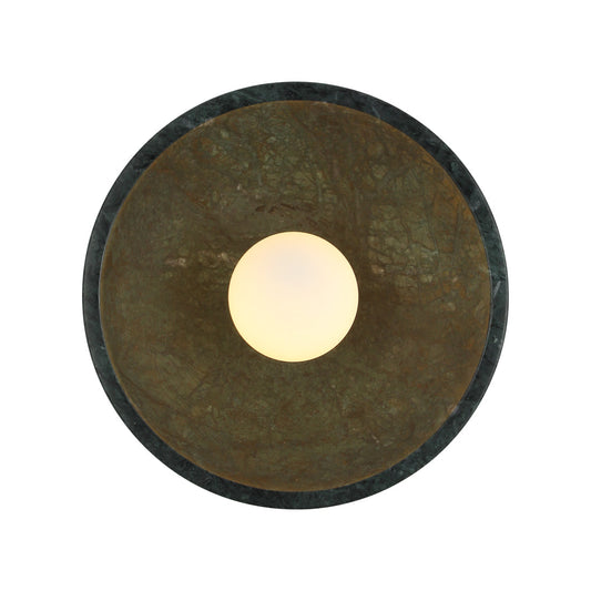 Vortex Circular Indian Green Marble Wall Light - Modern Simplicity with Oceanic Elegance | BRILLIANT-MAKER - BRILLIANT MAKER