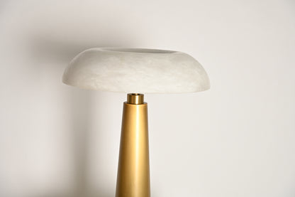 BRTL3353AB Antique Bronze Cloudy Sky Alabaster Desk Lamp | Modern Simplicity | Table lamp manufacturer