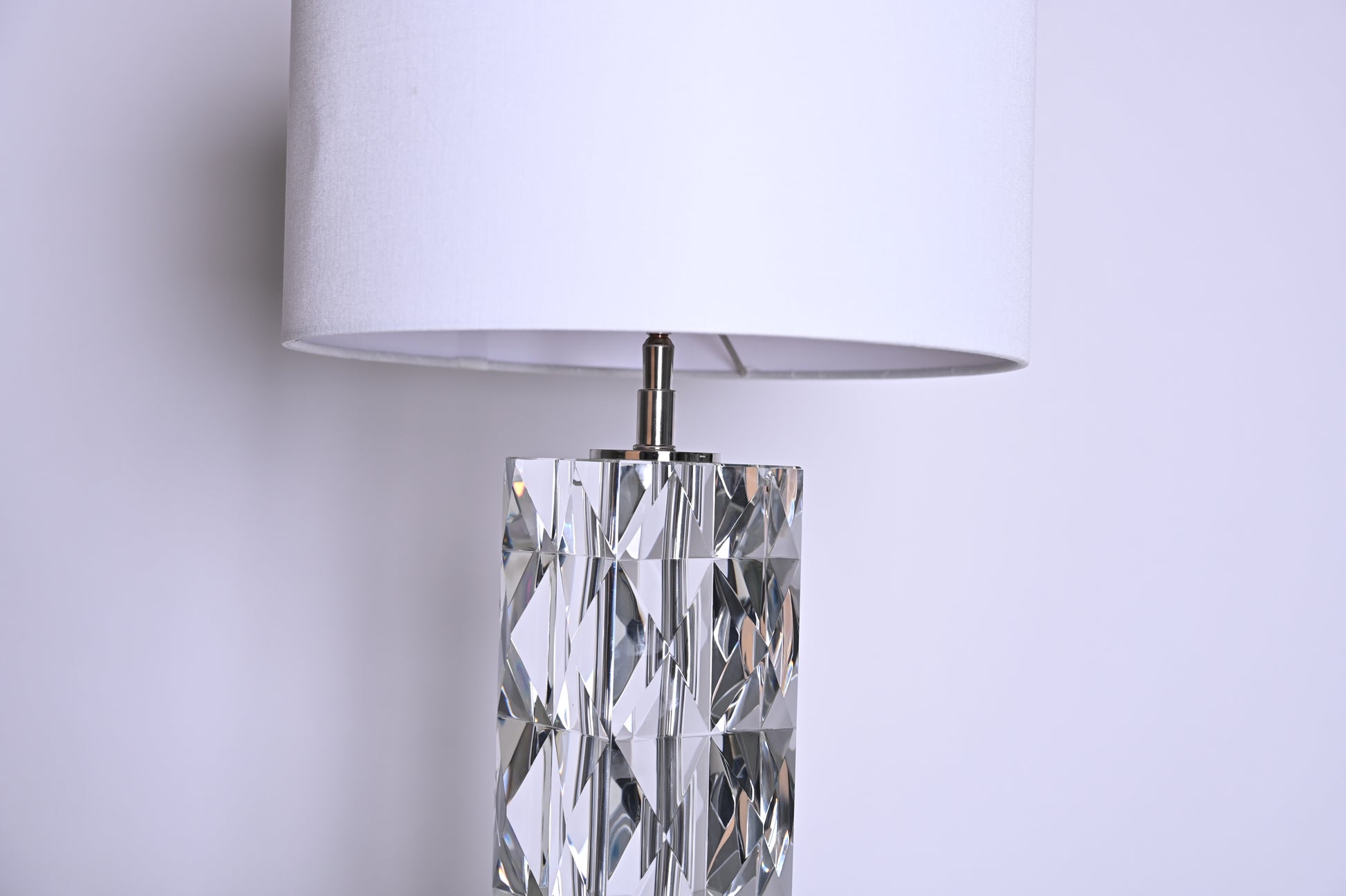 Luxury BRTL3352 Pyramid Crystal Glass Table Lamp Classic Modern