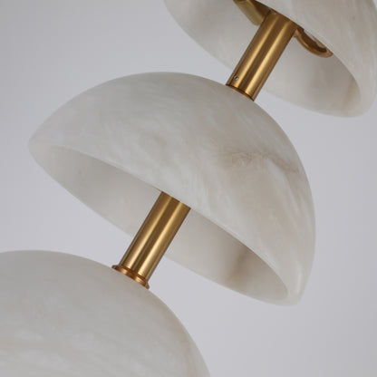 مصباح أرضي من الفخار ثلاثي الطوابق على شكل فطر FL5040: تحفة فنية نحتية من الضوء.