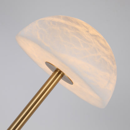 مصباح أرضي من الفطر المصنوع من الجص الأبيض FL5041: بساطة أنيقة، إضاءة هادئة.