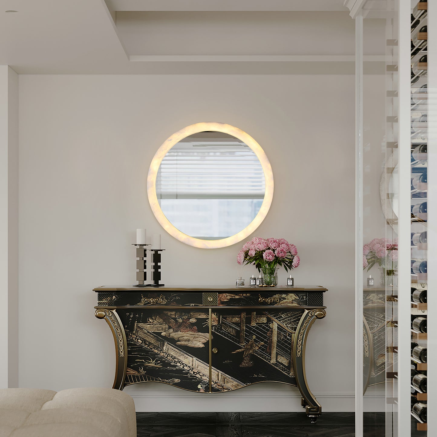 MG11013-700 Alabaster Mirror Light: Where Illumination Meets Reflection