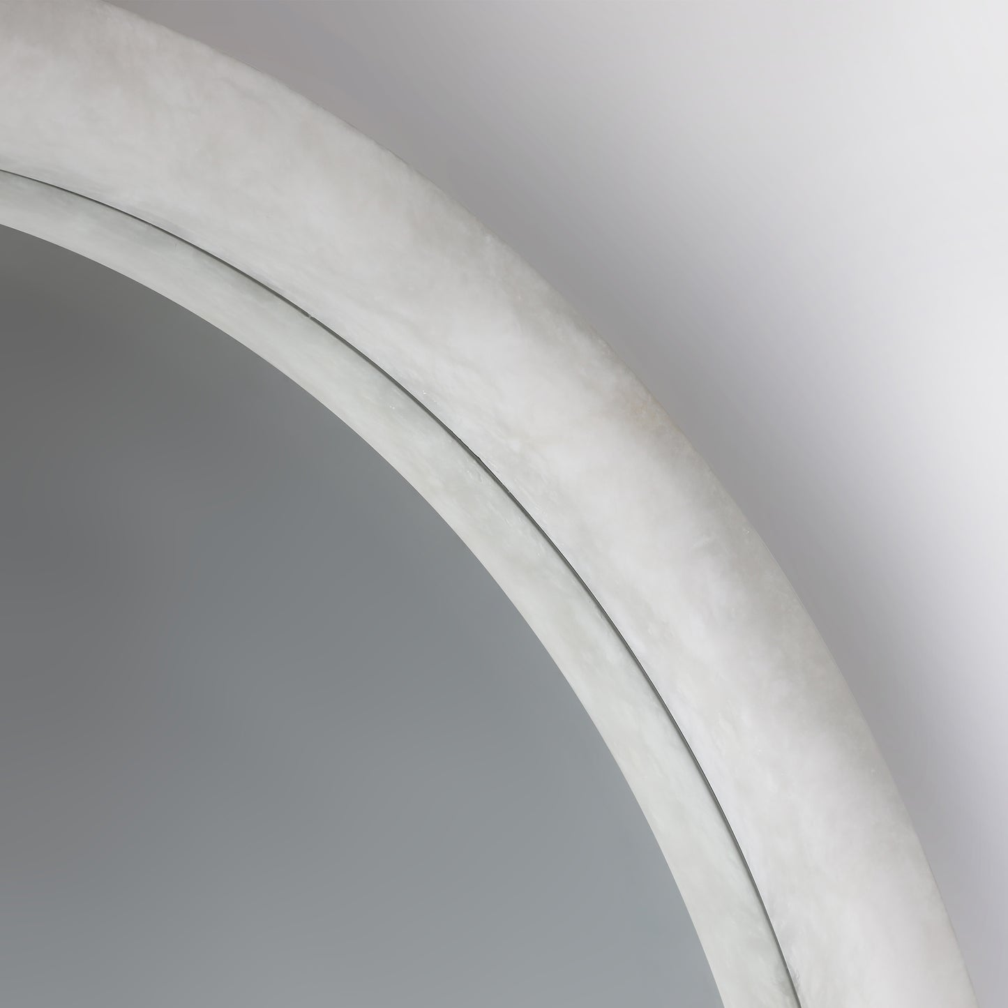 MG11013-1000 Alabaster Mirror Light-L: Grand Scale Illuminated Elegance