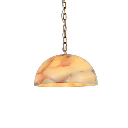 Brilliant-Maker PL9201M Natural Onyx Art Pendant Lamp M - Customizable B2B Modern Classic Semi-Circular Jade Chandelier