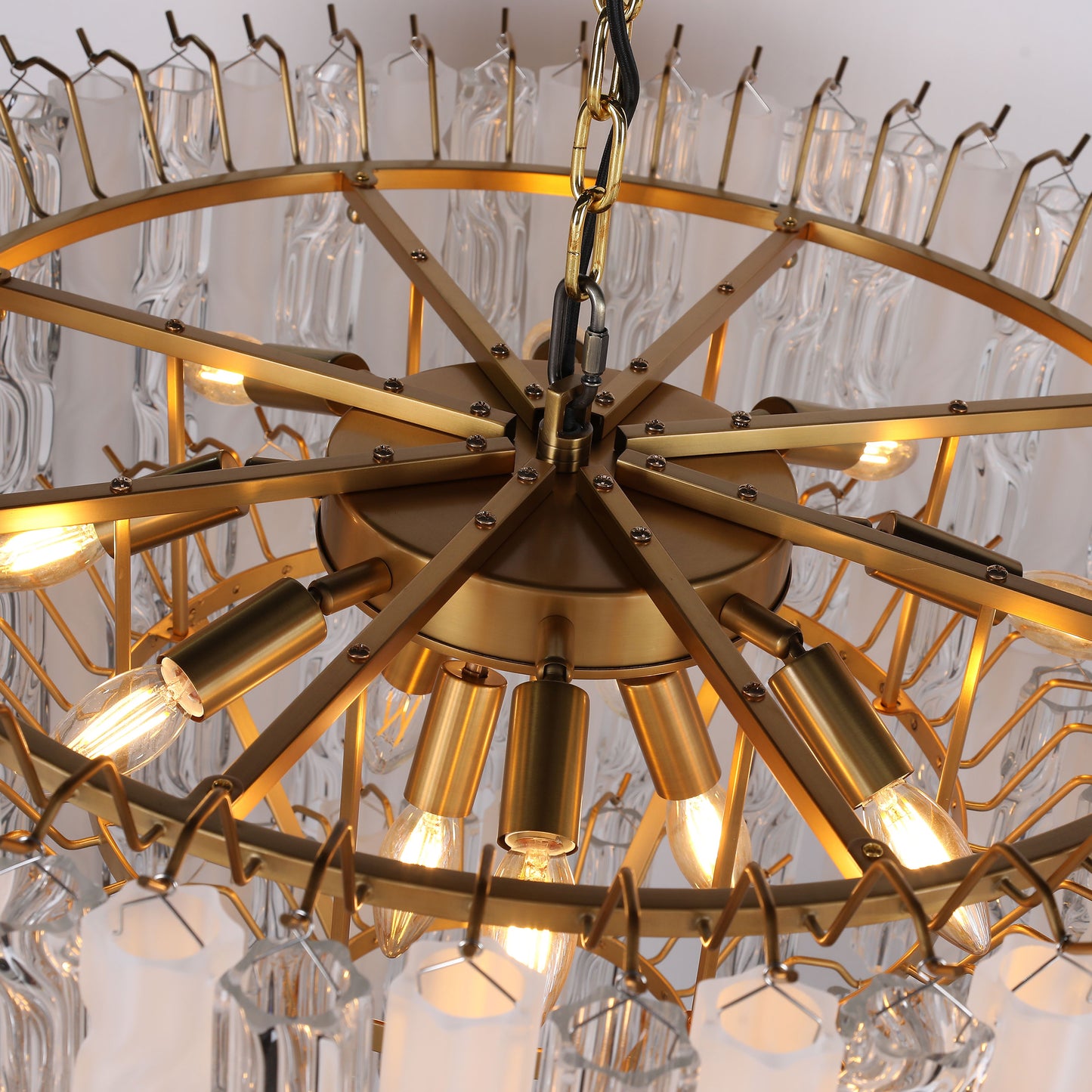 Brilliant - Maker PL9203CF مصباح معلق فاخر من الزجاج المزدوج الملون - حلول إضاءة فاخرة مخصصة للأعمال التجارية (B2B)