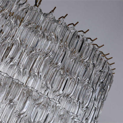 Brilliant - Maker PL9203CG Twisted Glass Chandelier - Custom B2B Lighting for Elegant Spaces