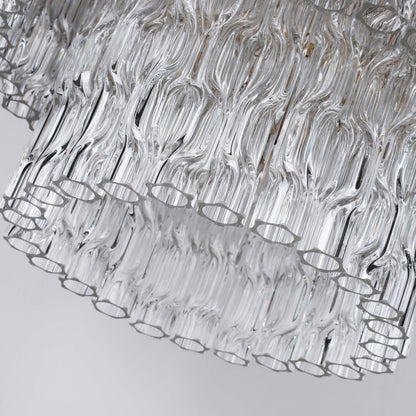 Brilliant - Maker PL9203CG Twisted Glass Chandelier - Custom B2B Lighting for Elegant Spaces