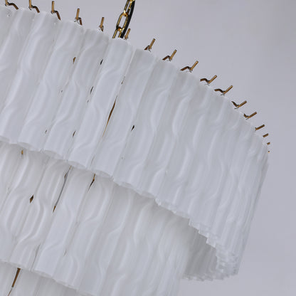 مصباح PL9203FG الكريستالي المعلق من Brilliant-Maker المصنوع من الزجاج المطلي بالثلج - حلول إضاءة فاخرة مخصصة للشركات (B2B)