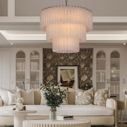 مصباح PL9203FG الكريستالي المعلق من Brilliant-Maker المصنوع من الزجاج المطلي بالثلج - حلول إضاءة فاخرة مخصصة للشركات (B2B)