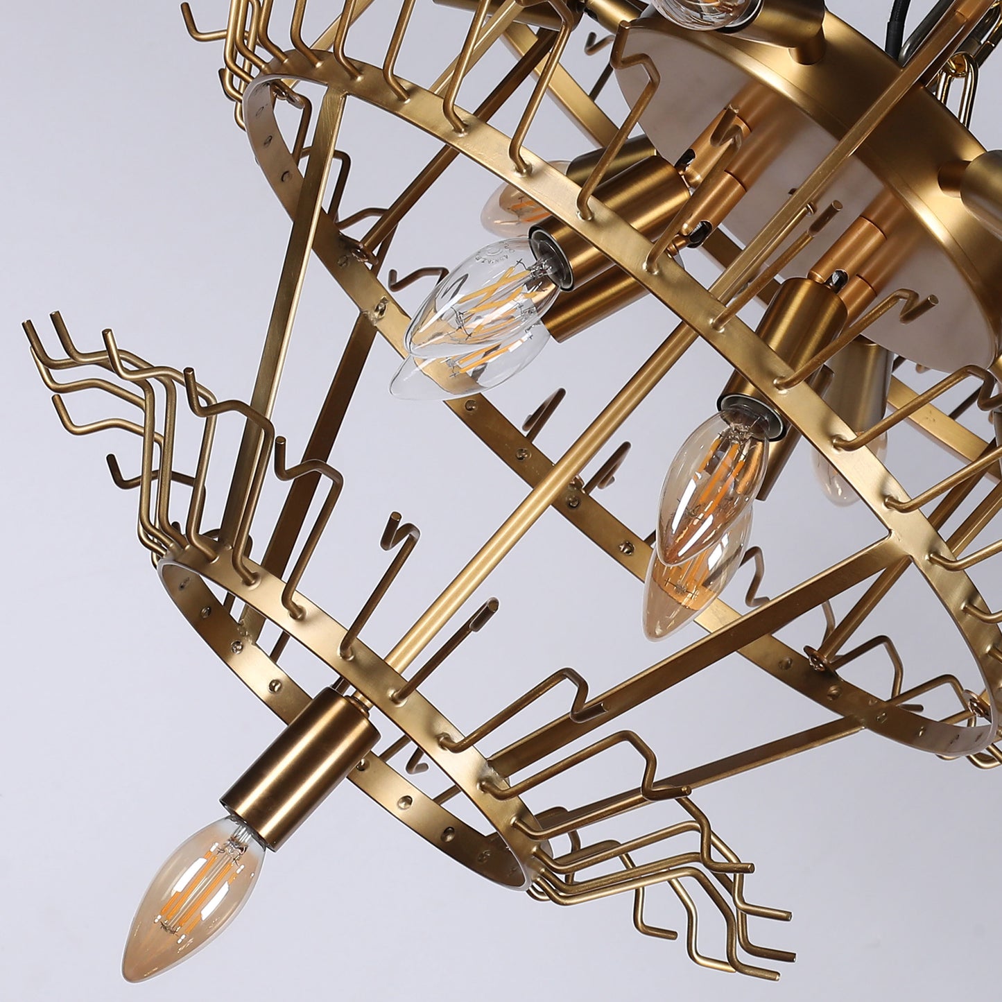 مصباح PL9203FG الكريستالي المعلق من Brilliant-Maker المصنوع من الزجاج المطلي بالثلج - حلول إضاءة فاخرة مخصصة للشركات (B2B)