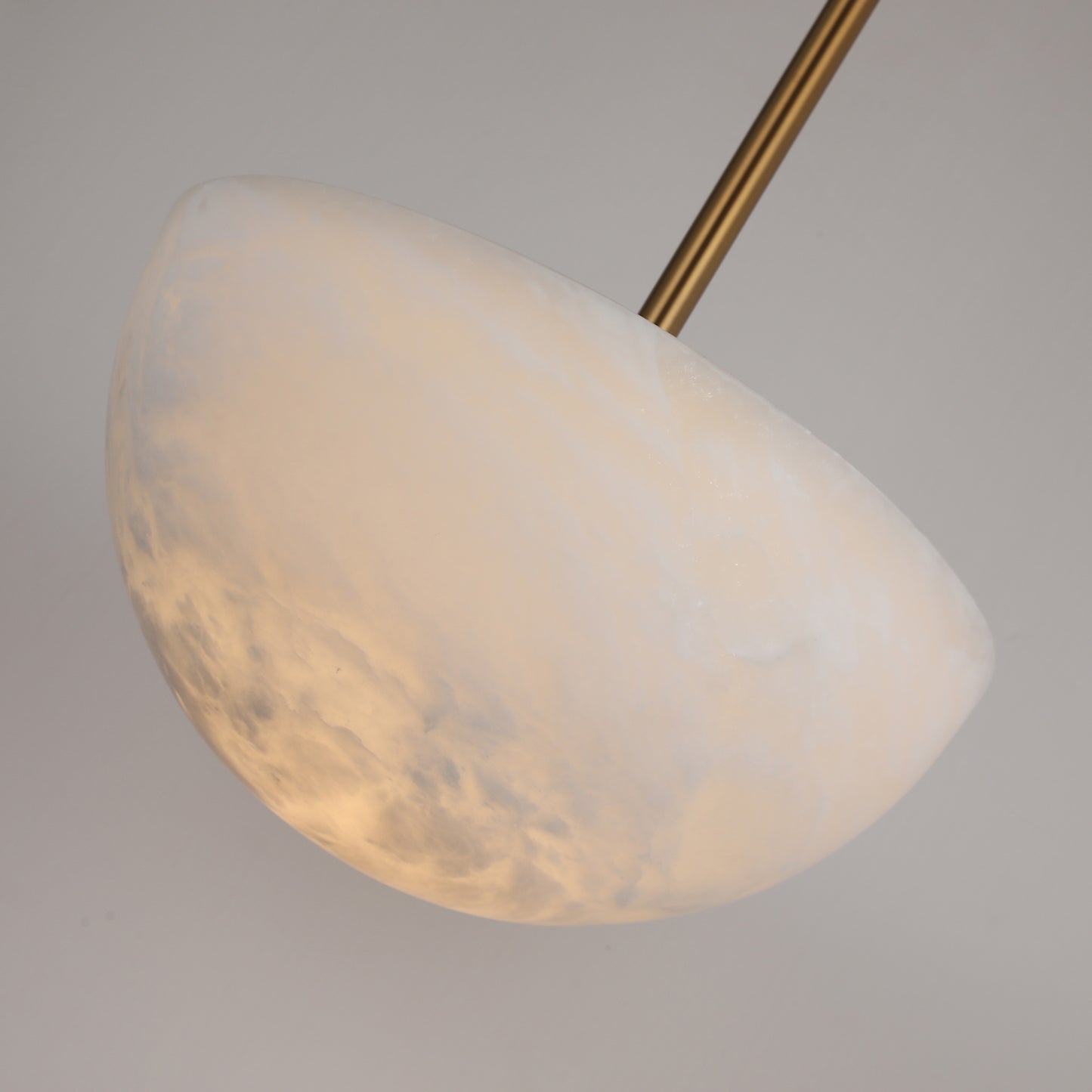 PL9204 Mushroom Alabaster Pendant Lamp: Organic Elegance Suspended in Light