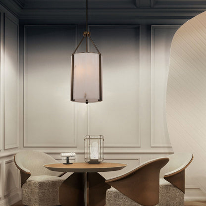 PL9205 Octagonal Cage Alabaster Pendant Lamp: Where Geometric Precision Meets Soft Glow