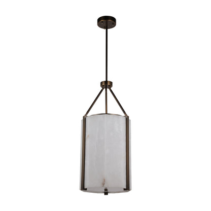 PL9205 Octagonal Cage Alabaster Pendant Lamp: Where Geometric Precision Meets Soft Glow