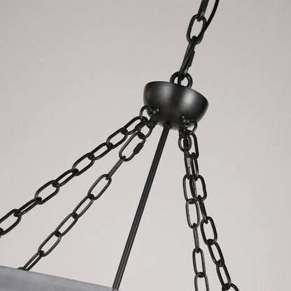 PL9206 Octagonal Cage Alabaster Pendant Lamp: Architectural Statement Piece