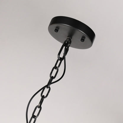 PL9206 Octagonal Cage Alabaster Pendant Lamp: Architectural Statement Piece