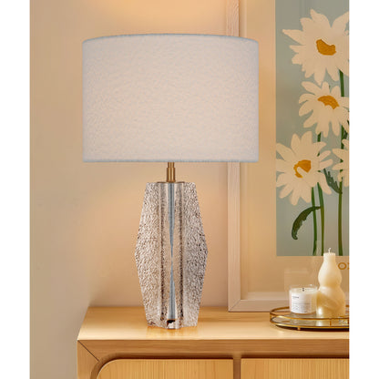 Flowing Veil · Rhombic Prism Crystal Table Lamp | Hotel Suite Lighting