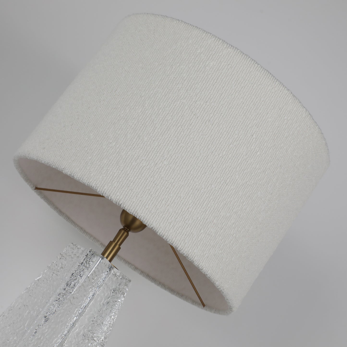 Flowing Veil · Rhombic Prism Crystal Table Lamp | Hotel Suite Lighting