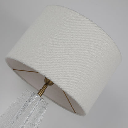 Flowing Veil · Rhombic Prism Crystal Table Lamp | Hotel Suite Lighting