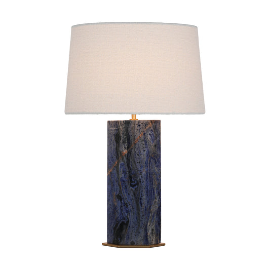 Whispers of Time · Cloisonné Hexagonal Table Lamp | Hotel Suite Light