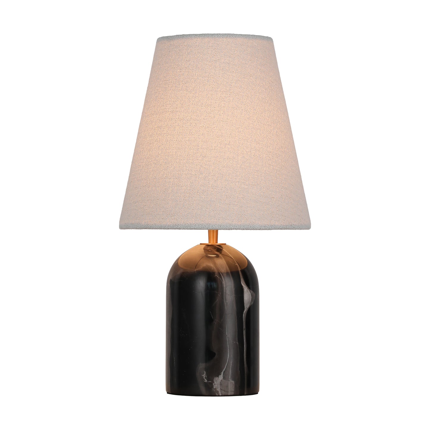 Whispers of Time · Black & White Marble Cylindrical Table Lamp TL3386