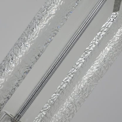 Flowing Veil · Cylindrical Crystal Table Lamp