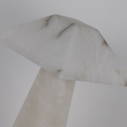 TL3393 Square Alabaster Table Lamp: Architectural Serenity in Stone