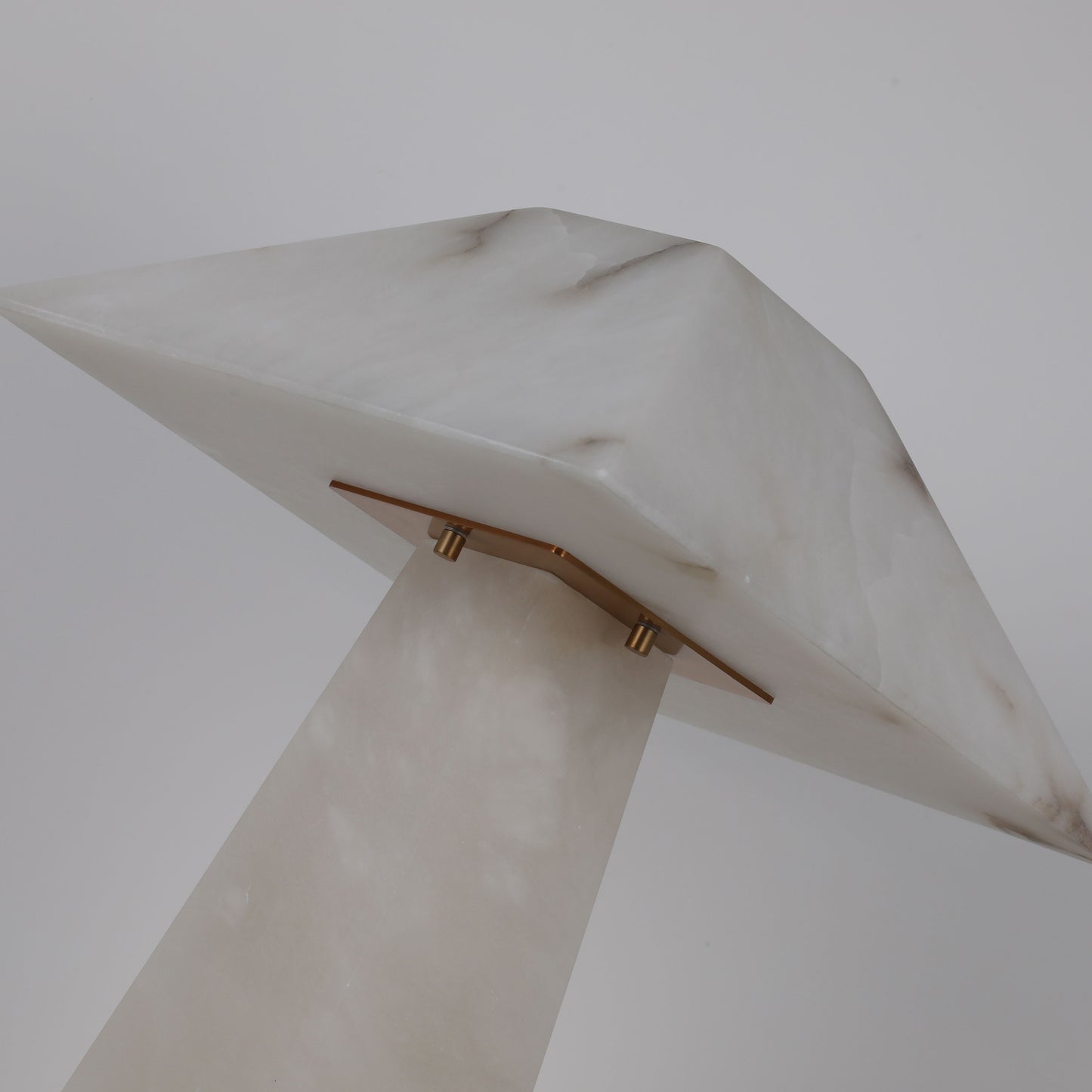 TL3393 Square Alabaster Table Lamp: Architectural Serenity in Stone