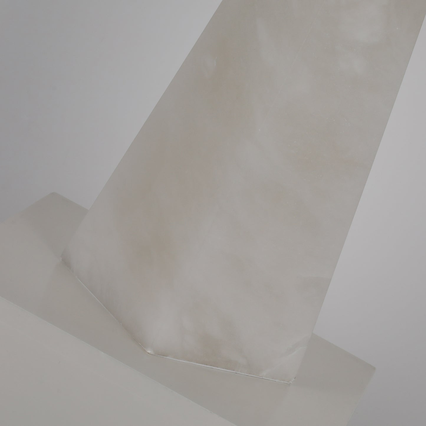 TL3393 Square Alabaster Table Lamp: Architectural Serenity in Stone
