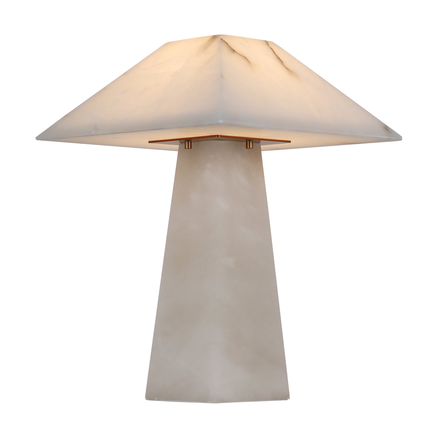 TL3393 Square Alabaster Table Lamp: Architectural Serenity in Stone