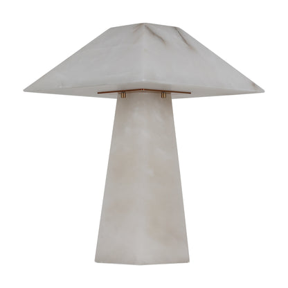 TL3393 Square Alabaster Table Lamp: Architectural Serenity in Stone