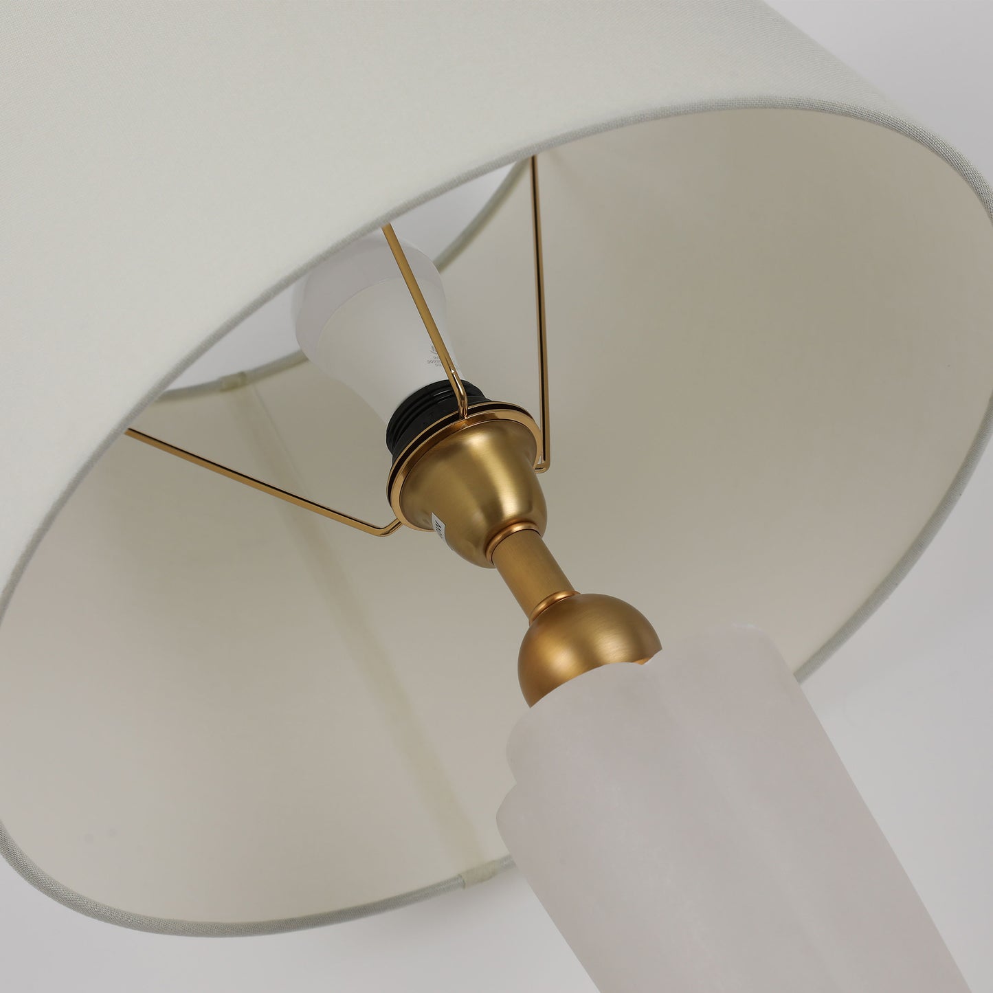 TL3394 Plum Blossom Alabaster Table Lamp: A Sculptural Tribute to Natural Elegance