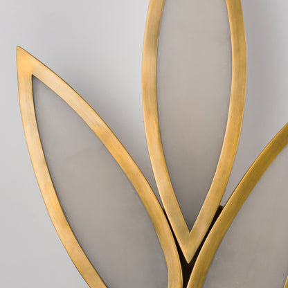 WL7111 Trifolium Alabaster Wall Lamp: Where Organic Form Meets Refined Illumination