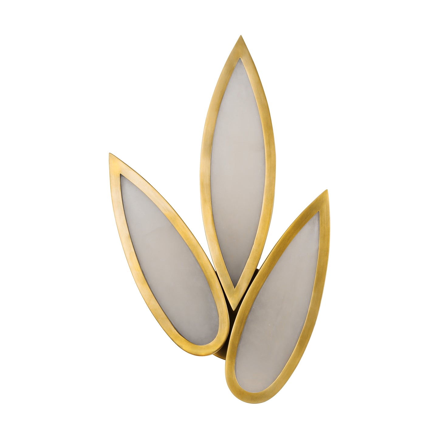 WL7111 Trifolium Alabaster Wall Lamp: Where Organic Form Meets Refined Illumination